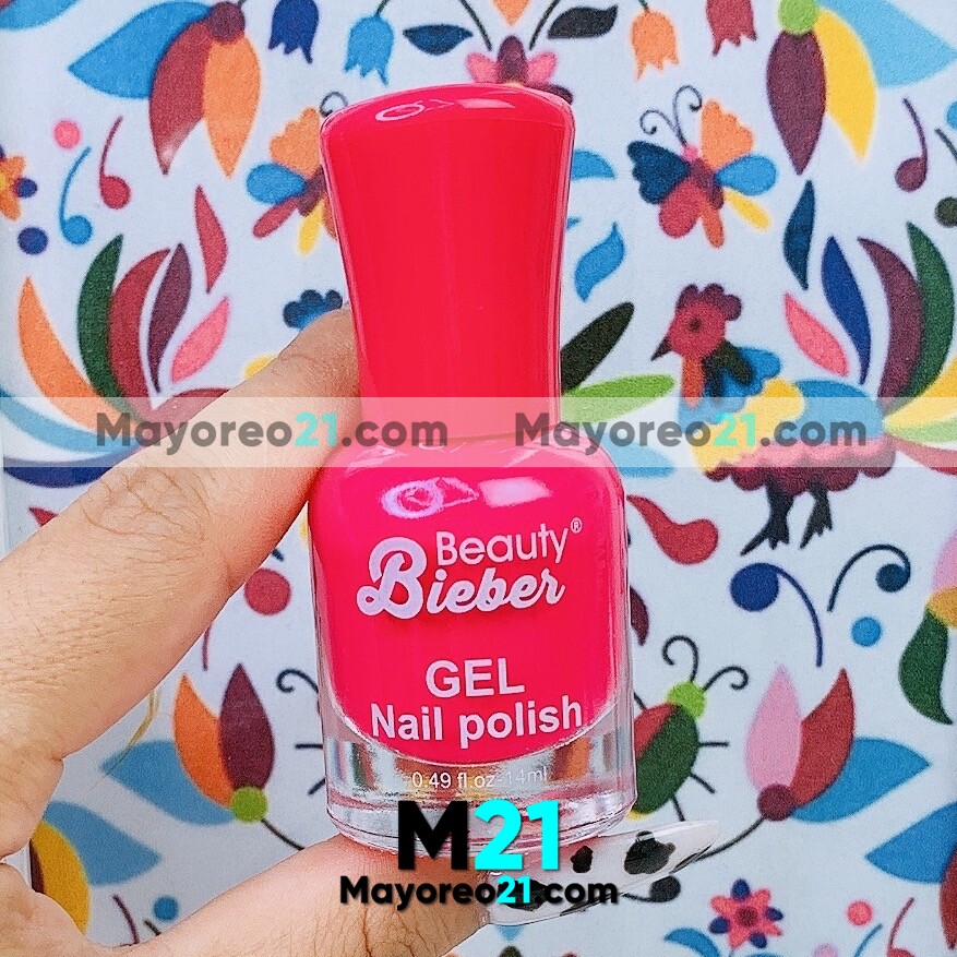 Esmalte Nail Polish Rosa Fuerte Acabado Matte No 20 Beauty Bieber Fabricantes por mayoreo M3344