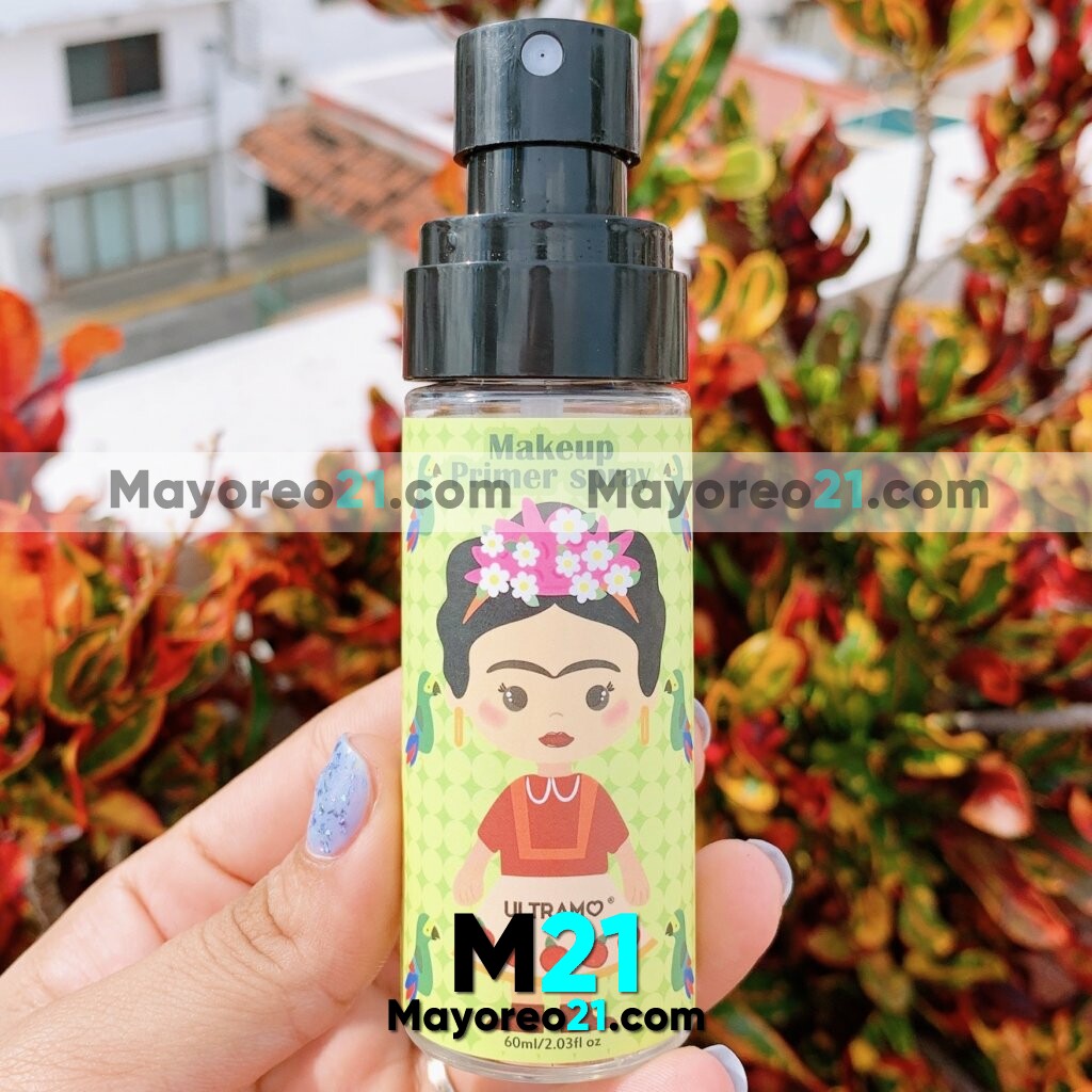 Primer Spray Maquillaje Hidratante e Inflamatorio Frida Kahlo Agua de Coco 3 en 1 Ultramo Fabricantes por mayoreo M3466