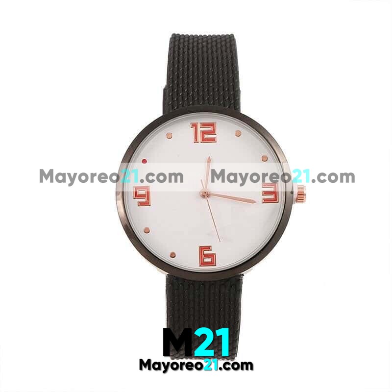 Reloj  Extensible Tipo Platico Relieve Con Caratula con Numeros Fondo Blanco y Estrella proveedores directos de fabrica R4376